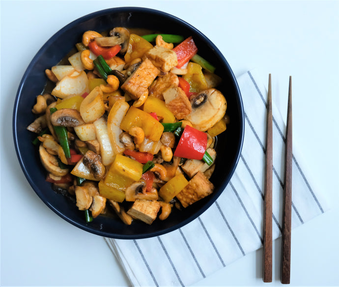 Cashew Mushroom Stir Fry (V)