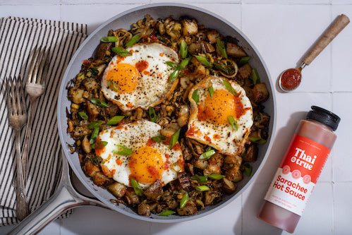 Crispy Potato and Brussels Sprout Hash