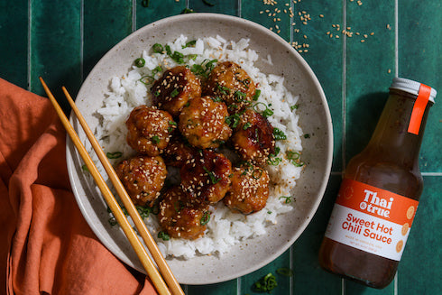 Sweet and Spicy Chicken Meatballs