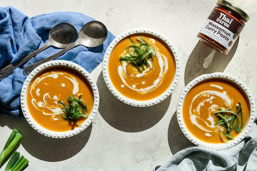 Curried Butternut Squash Soup (V)